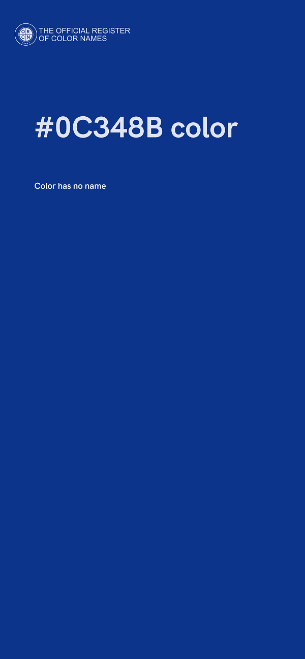 #0C348B color image
