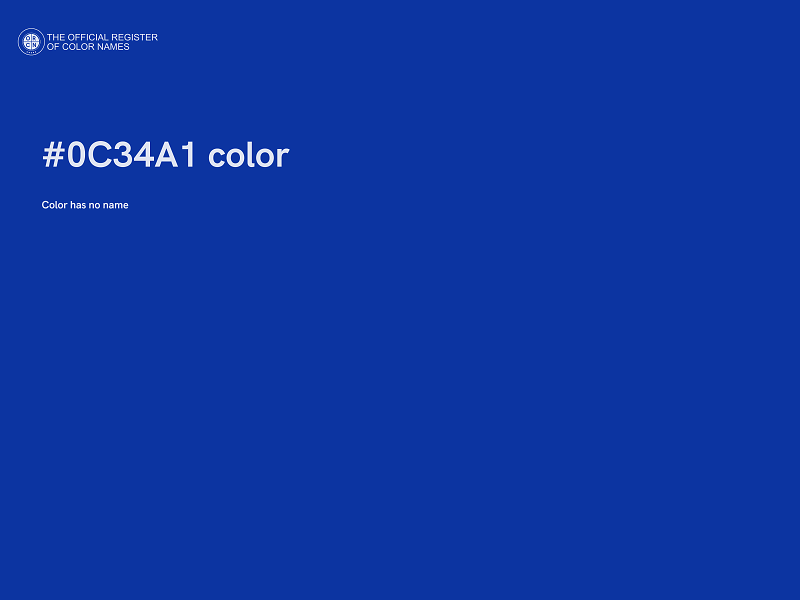 #0C34A1 color image