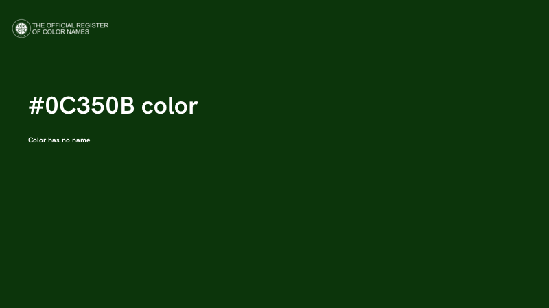 #0C350B color image