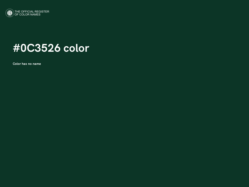 #0C3526 color image