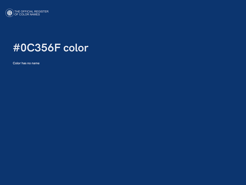 #0C356F color image