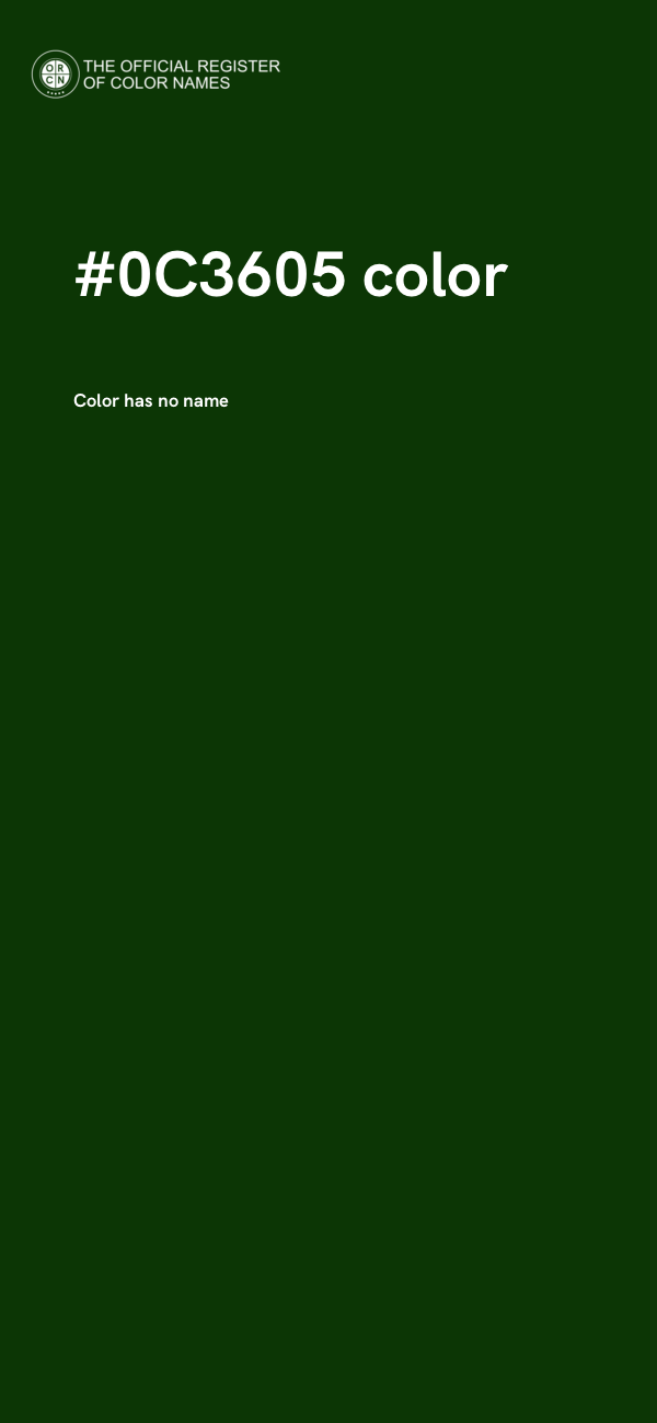 #0C3605 color image