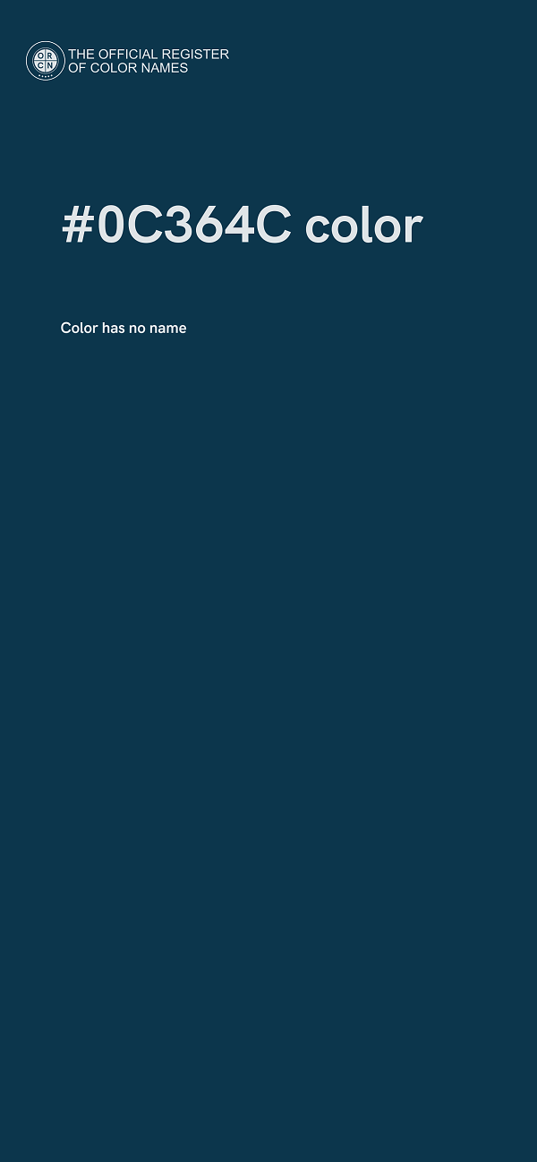#0C364C color image