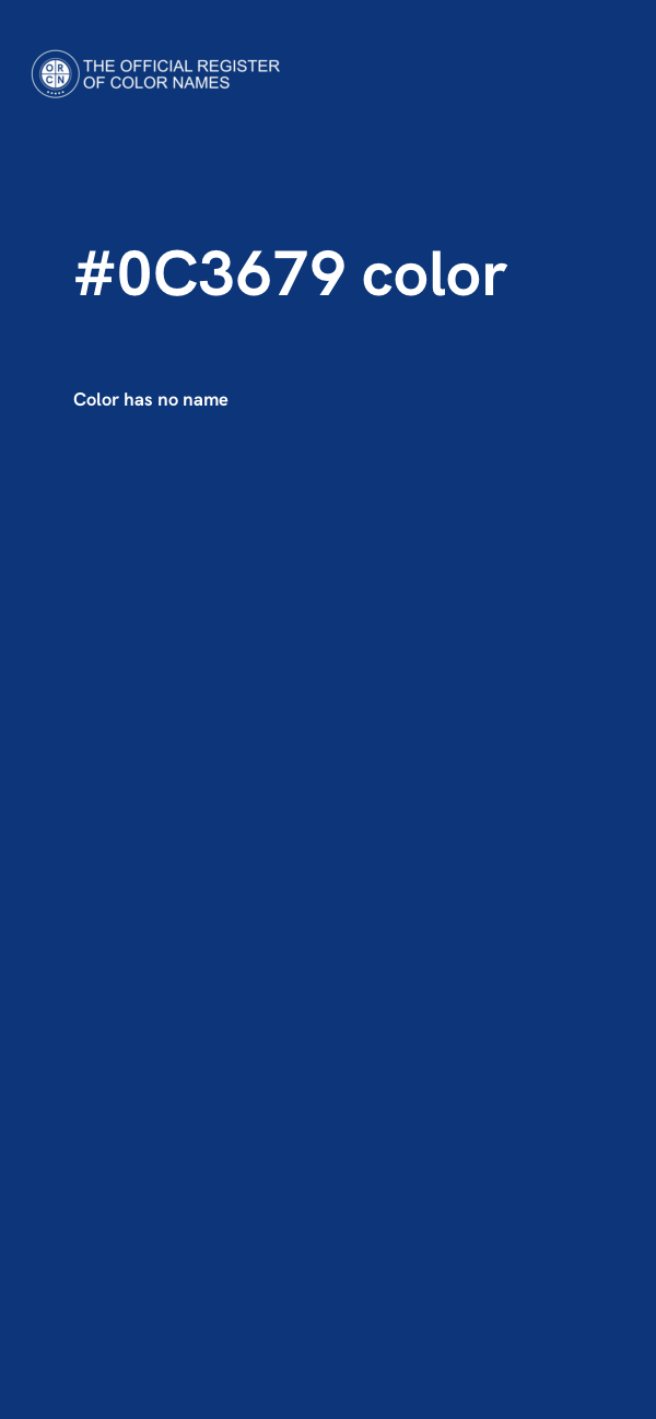#0C3679 color image