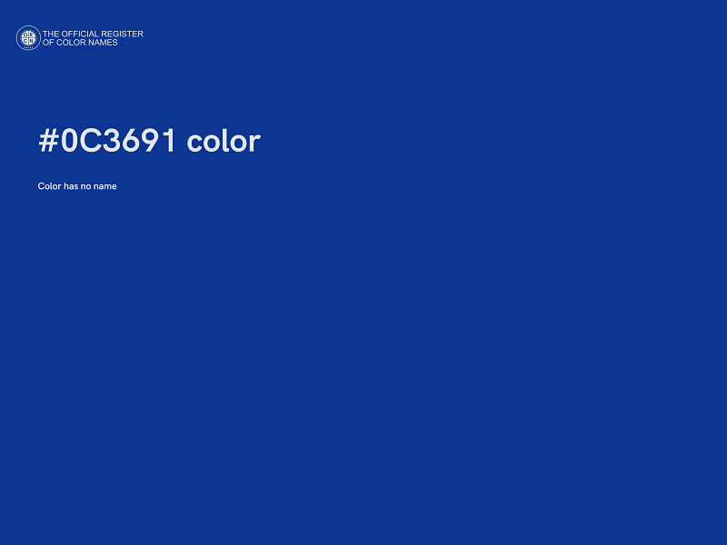 #0C3691 color image