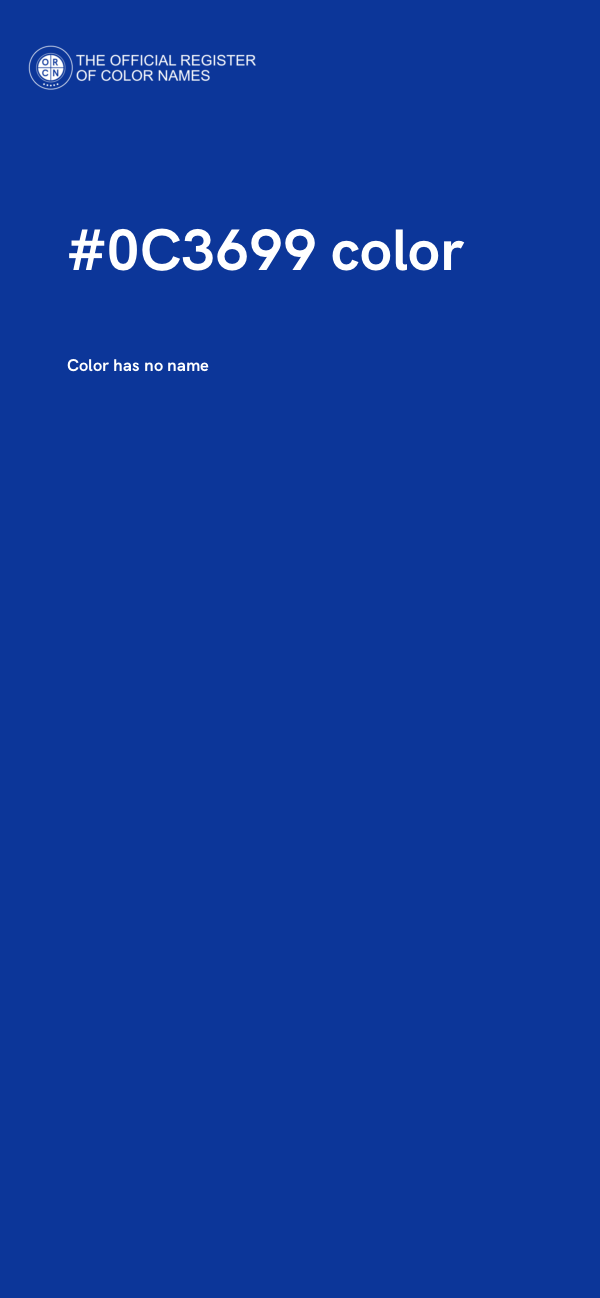 #0C3699 color image
