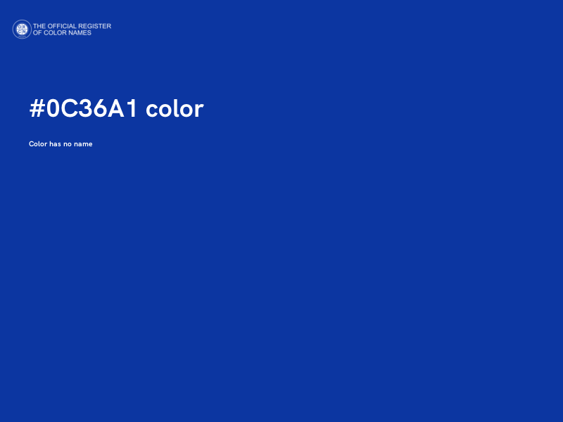 #0C36A1 color image