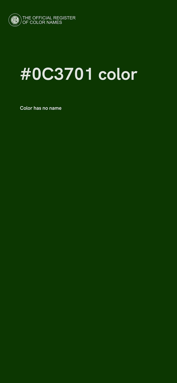 #0C3701 color image