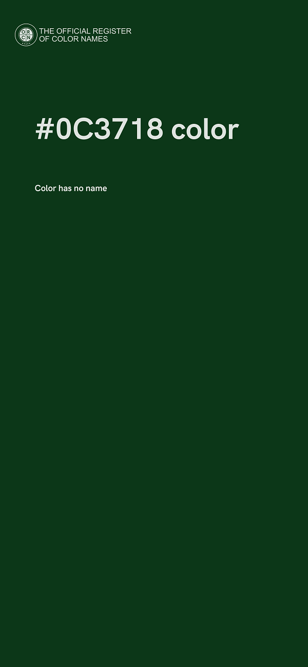 #0C3718 color image