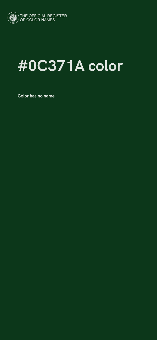 #0C371A color image