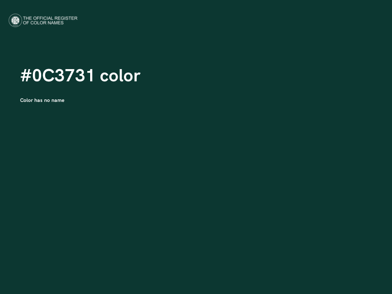 #0C3731 color image