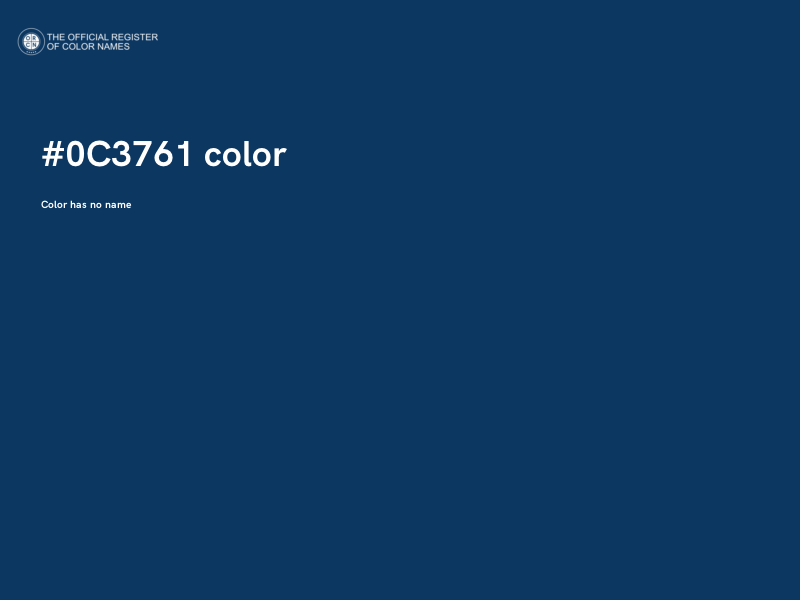 #0C3761 color image