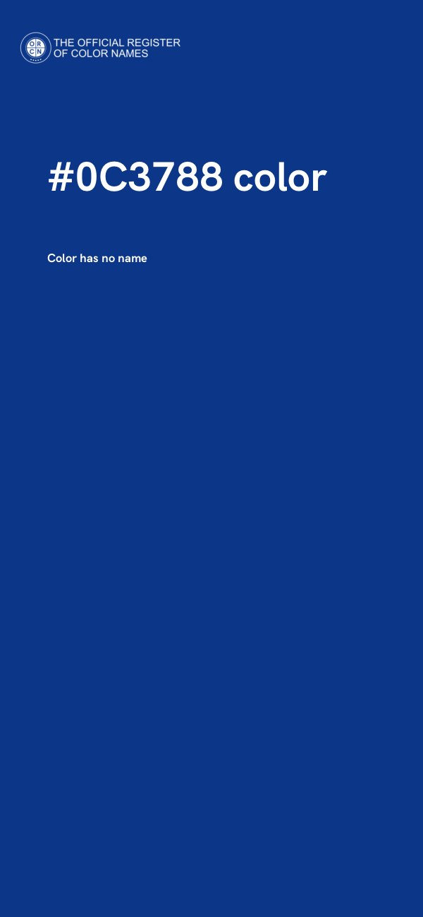 #0C3788 color image