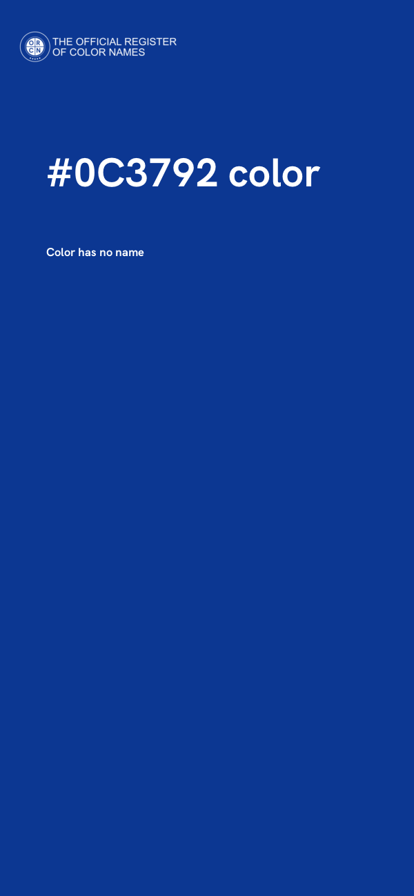 #0C3792 color image