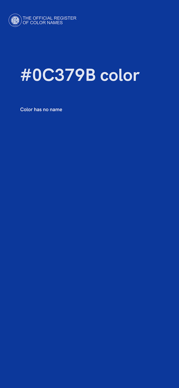 #0C379B color image