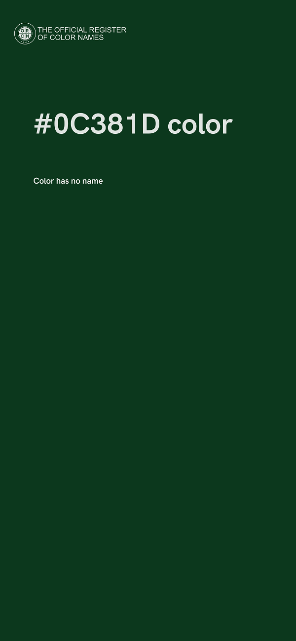 #0C381D color image