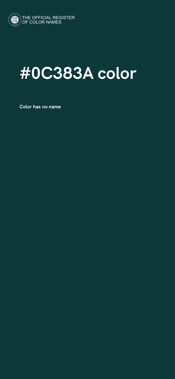 #0C383A color image