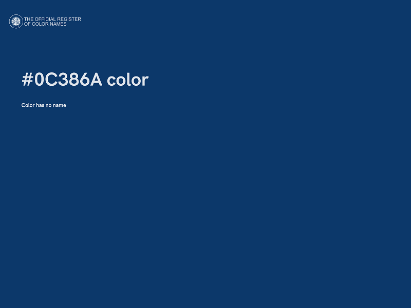 #0C386A color image