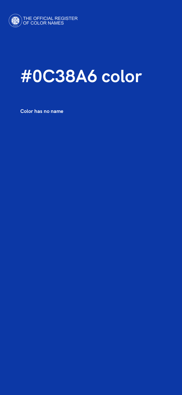 #0C38A6 color image