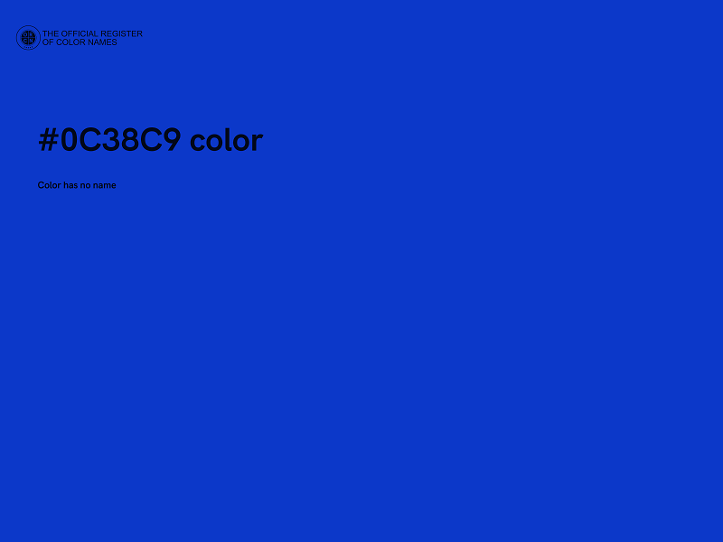 #0C38C9 color image