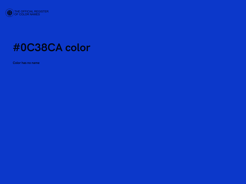 #0C38CA color image