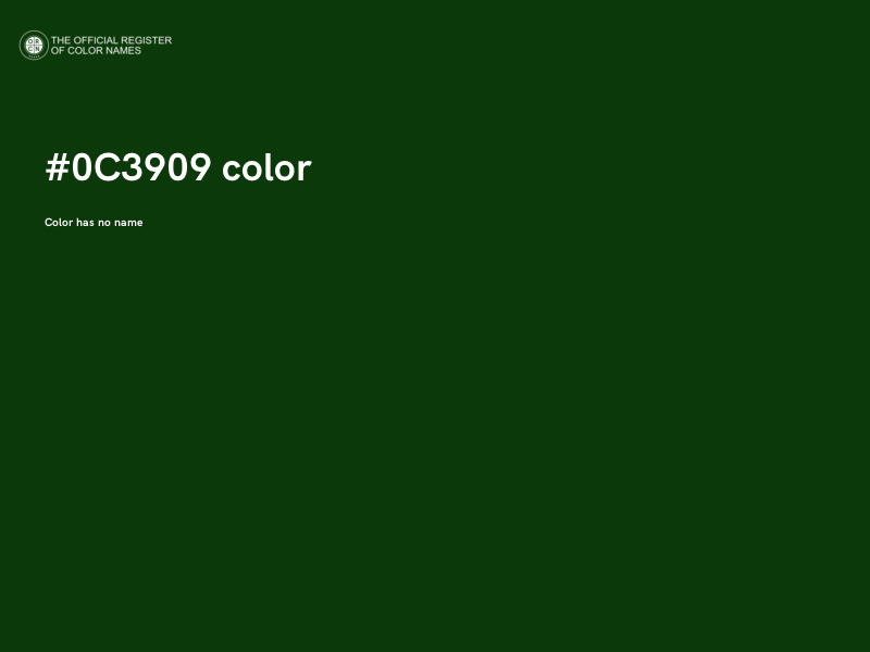 #0C3909 color image