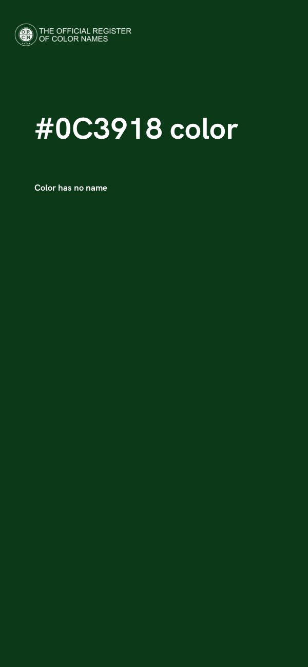 #0C3918 color image
