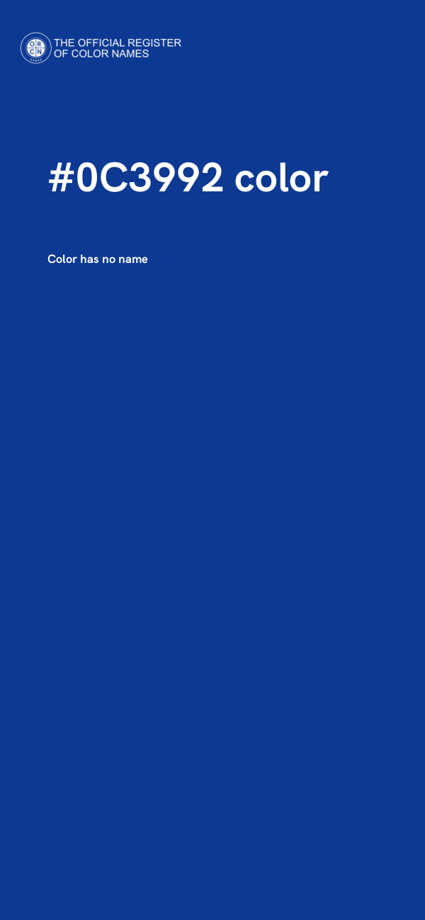 #0C3992 color image