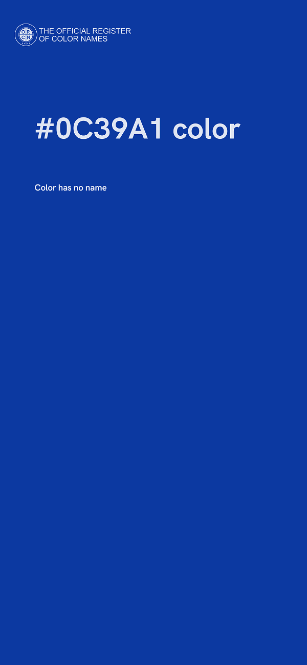#0C39A1 color image