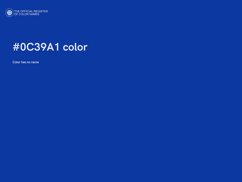 #0C39A1 color image