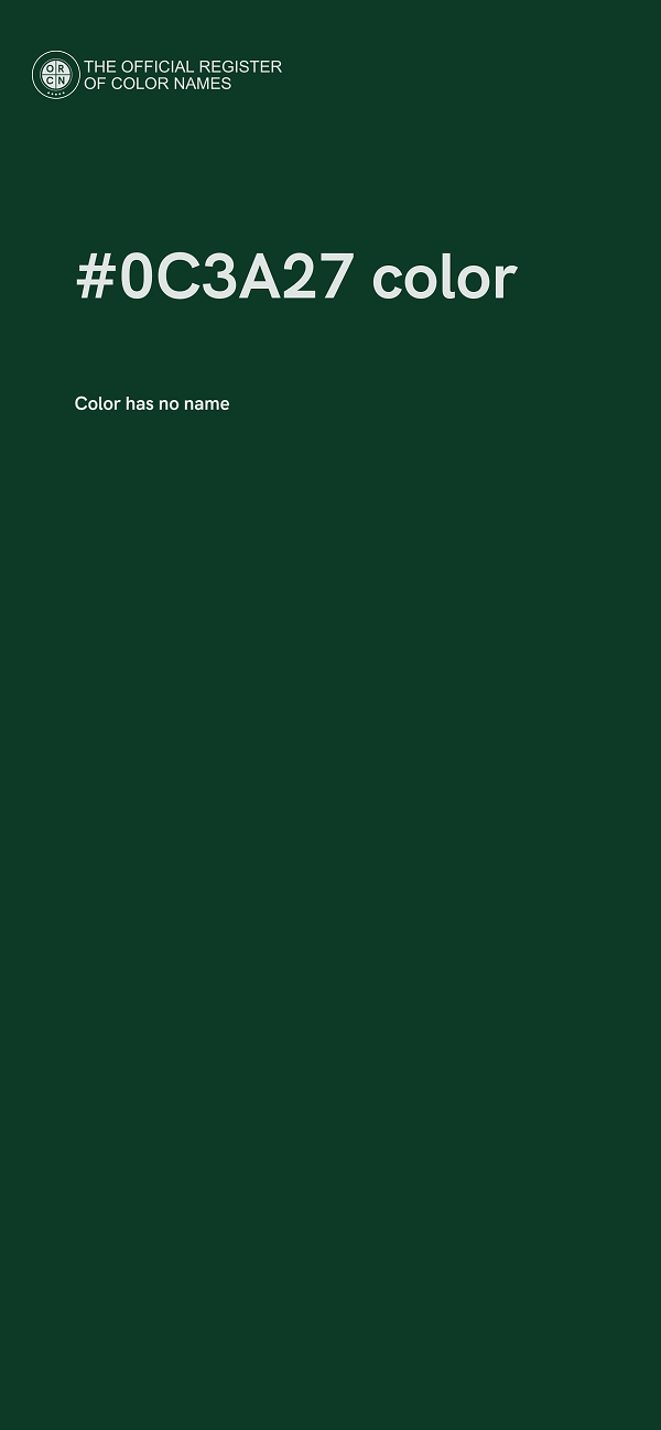 #0C3A27 color image