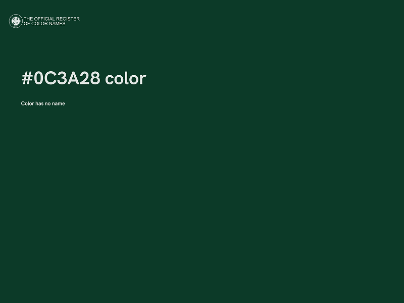 #0C3A28 color image