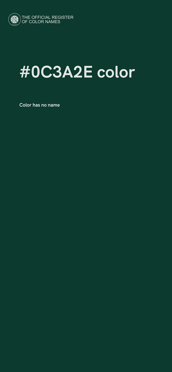 #0C3A2E color image