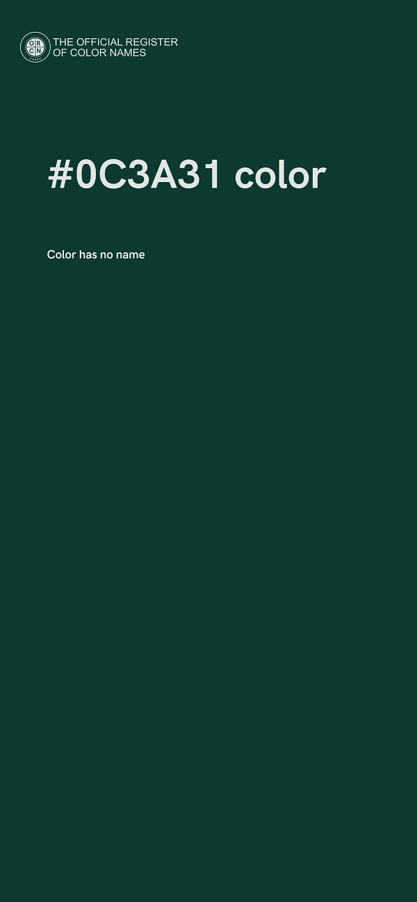 #0C3A31 color image