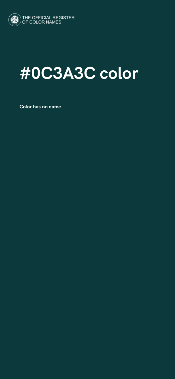 #0C3A3C color image