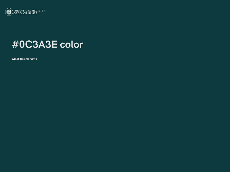 #0C3A3E color image