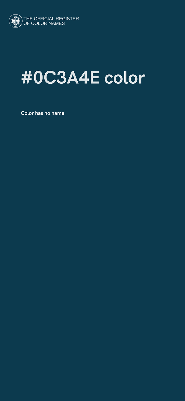 #0C3A4E color image