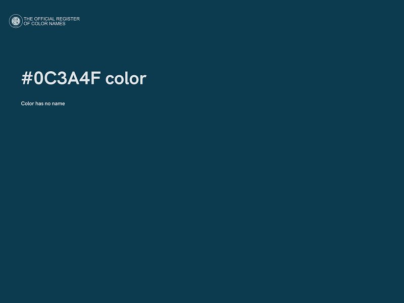 #0C3A4F color image