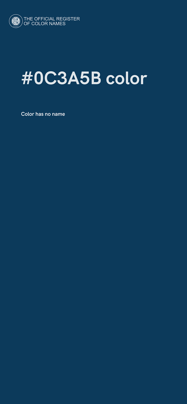 #0C3A5B color image