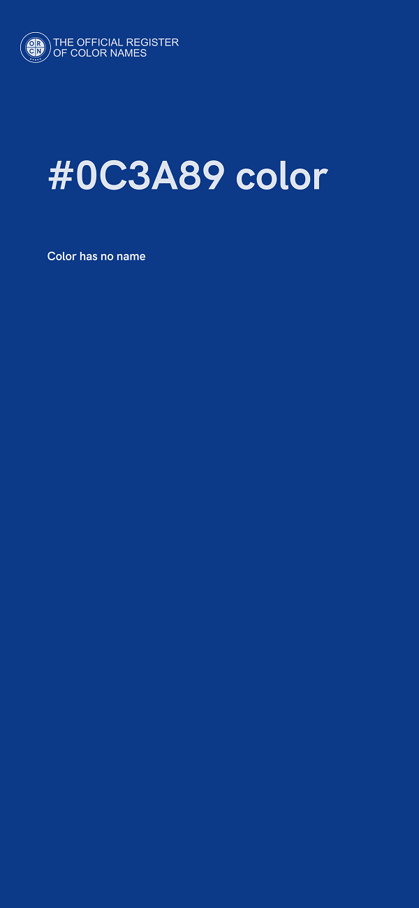 #0C3A89 color image