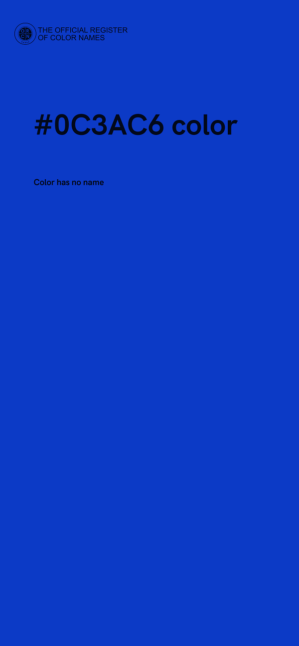 #0C3AC6 color image