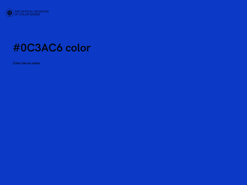 #0C3AC6 color image