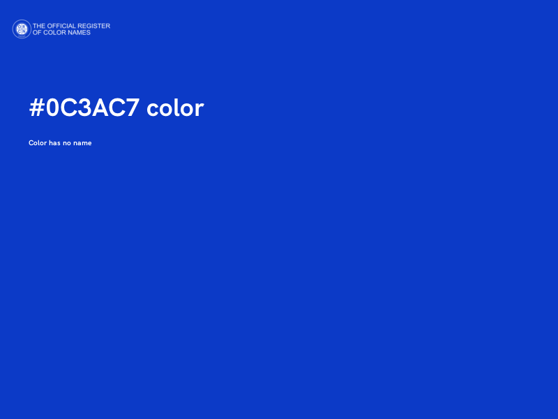 #0C3AC7 color image
