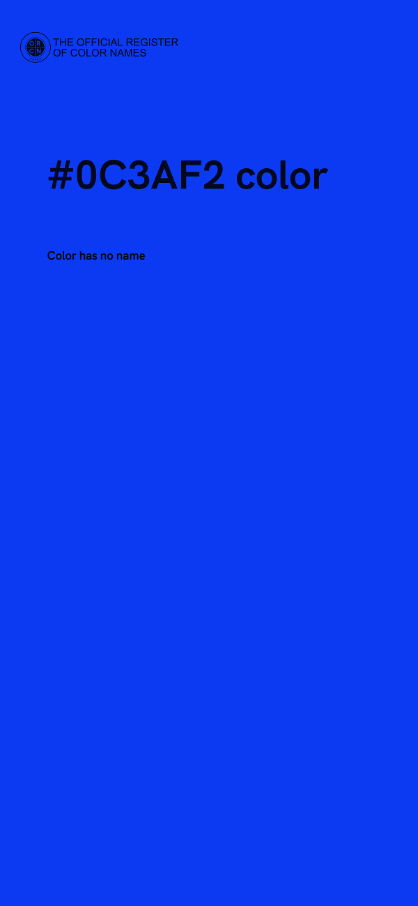 #0C3AF2 color image