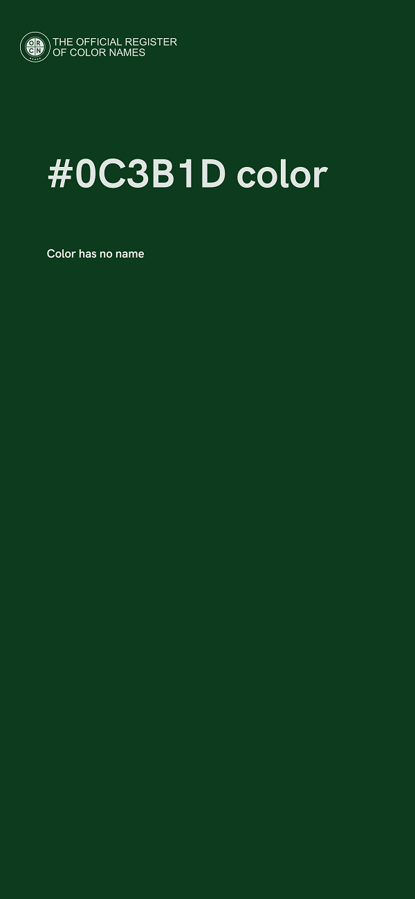 #0C3B1D color image