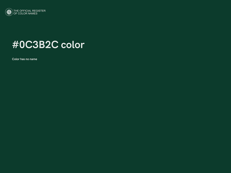 #0C3B2C color image