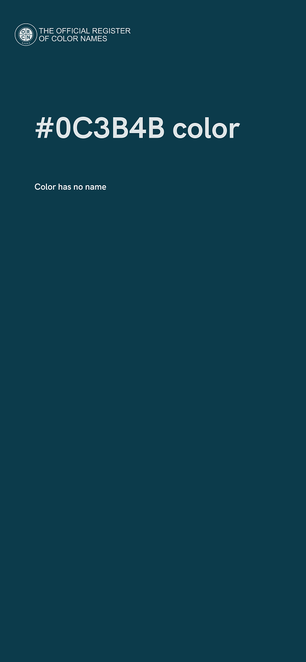 #0C3B4B color image