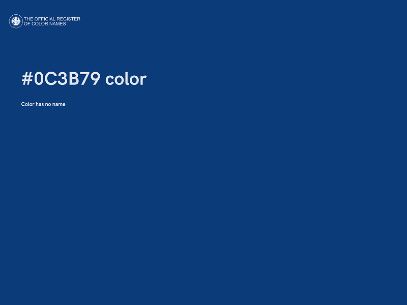 #0C3B79 color image