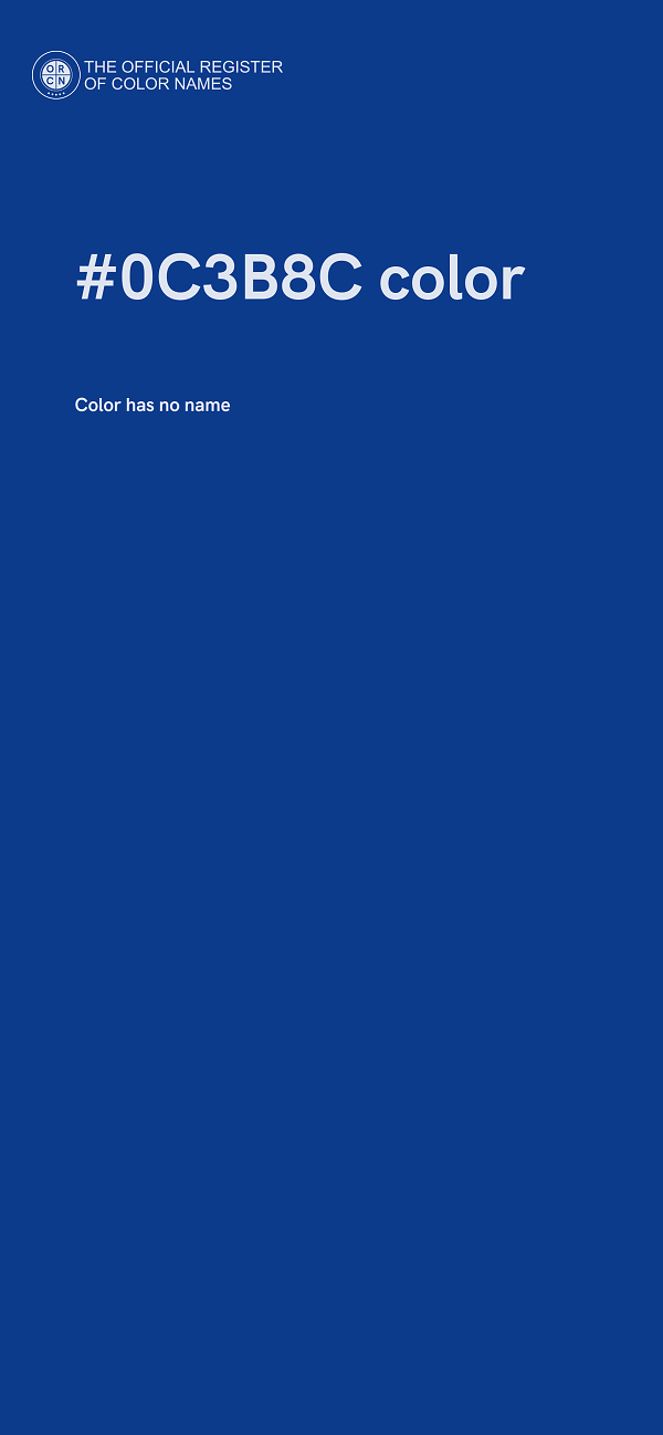 #0C3B8C color image