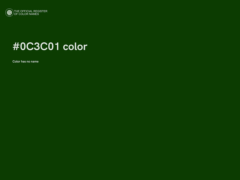 #0C3C01 color image